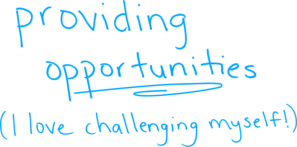 Providing opportunities and support